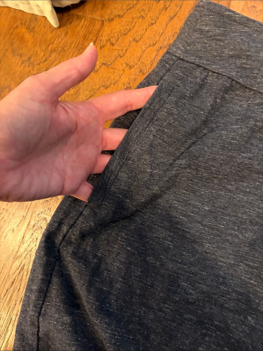 Women's Tek gear Dark Gray Drawstring Knit athletic Skirt large - Picture 4 of 5